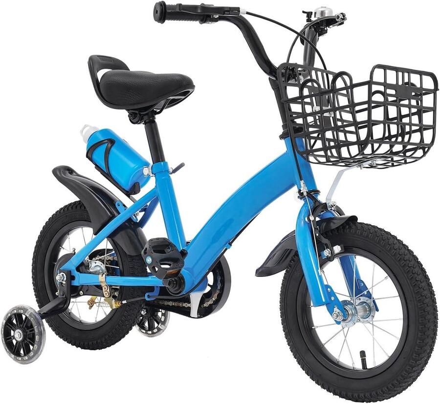 Kinderfiets Loopfiets Fiets Training Veiligheidsrem 14 Inch Blauw