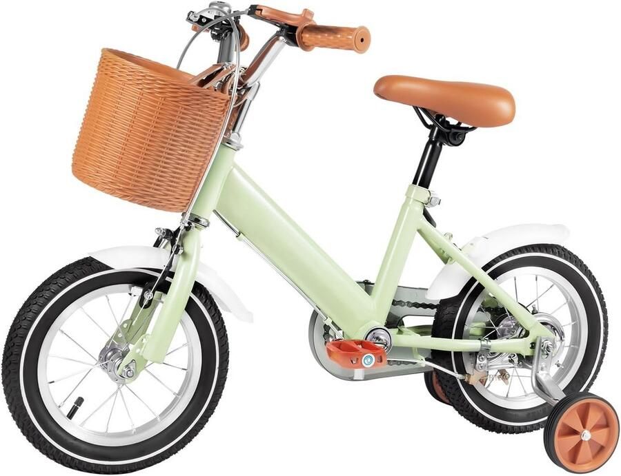 Kinderfiets LoFi Loopfiets Kinderfiets Leren Fietsen 2-in-1 Ontwerp 12 inch Groen