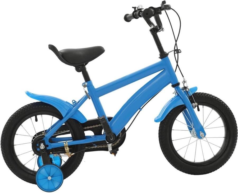 Kinderfiets Loopfiets Leren Fietsen 2-in-1 Design 14 inch Blauw