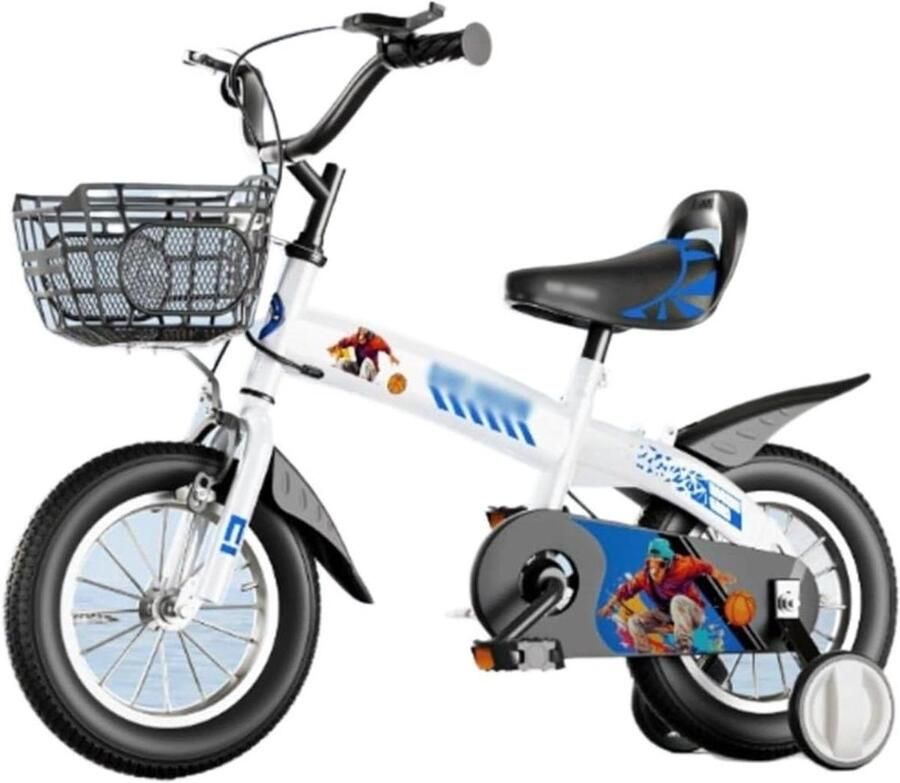 Kinderfiets Loopfiets Leren Fietsen Dubbel Remsysteem 18 inch Blauw