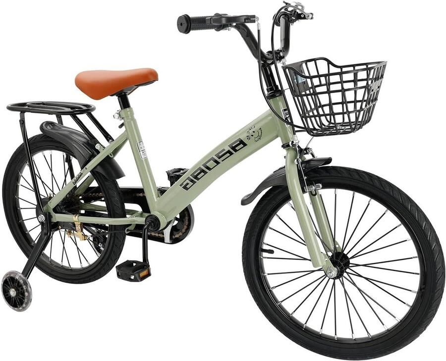 Kinderfiets Loopfiets Leren Fietsen Dubbel Remsysteem 18 inch Groen