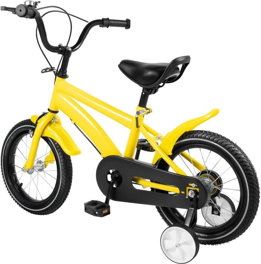 Kinderfiets Loopfiets Leren Fietsen In Hoogte Verstelbaar 14 Inch Geel