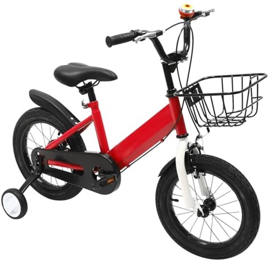 Kinderfiets Loopfiets Leren fietsen In hoogte verstelbaar 14 inch Rood