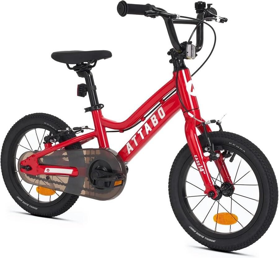 Kinderfiets Loopfiets Leren Fietsen Licht Aluminium Frame 14 Inch Rood