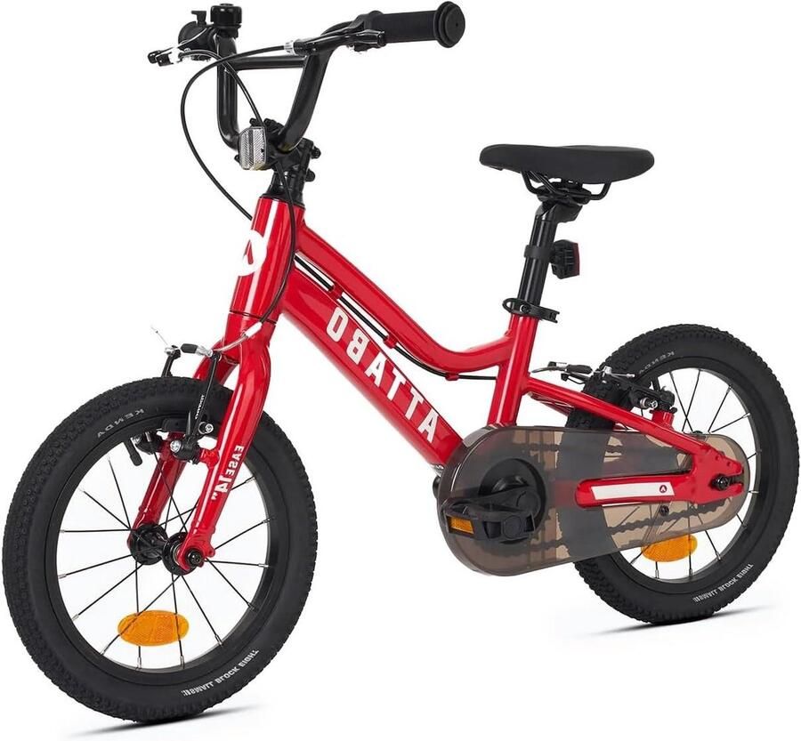 Kinderfiets Loopfiets Leren Fietsen Licht Aluminium Frame 14 Inch Rood
