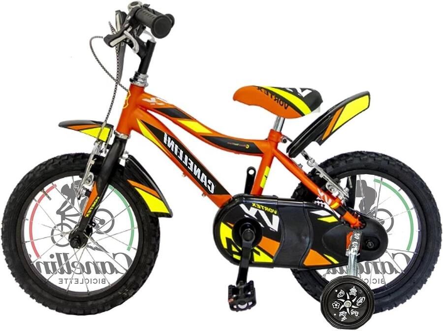 Kinderfiets Loopfiets Leren Fietsen Lichtgewicht Frame 14 Inch Oranje