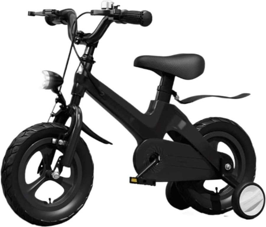 Kinderfiets Loopfiets Leren Fietsen Lichtgewicht frame 14 inch Zwart