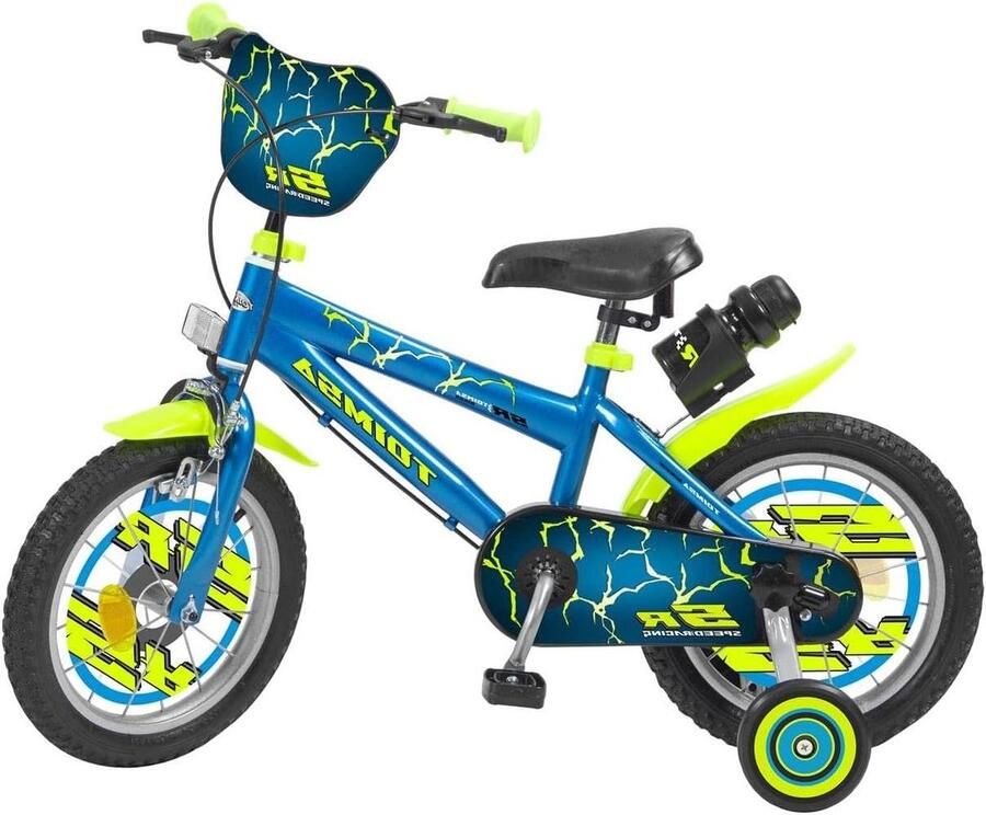 Kinderfiets Loopfiets Leren Fietsen Met Spaken 14 inch Blauw