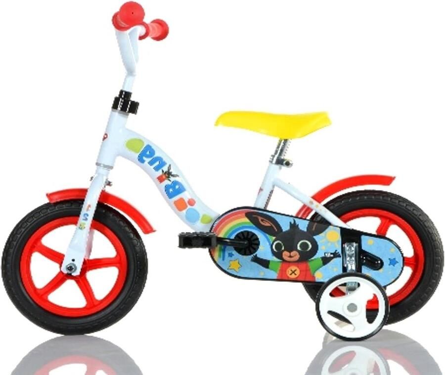Kinderfiets Loopfiets Leren Fietsen Niet-opblaasbare banden 10 Inch Wit