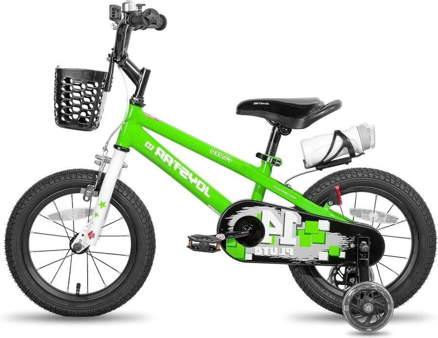 Kinderfiets Loopfiets Leren Fietsen Stabiel Stalen Frame 18 Inch Blauw