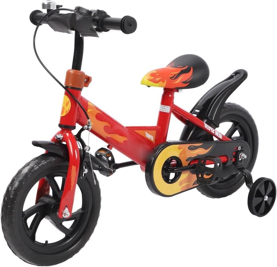 Kinderfiets Loopfiets Leren Fietsen Stabiele Structuur 12 Inch Blauw
