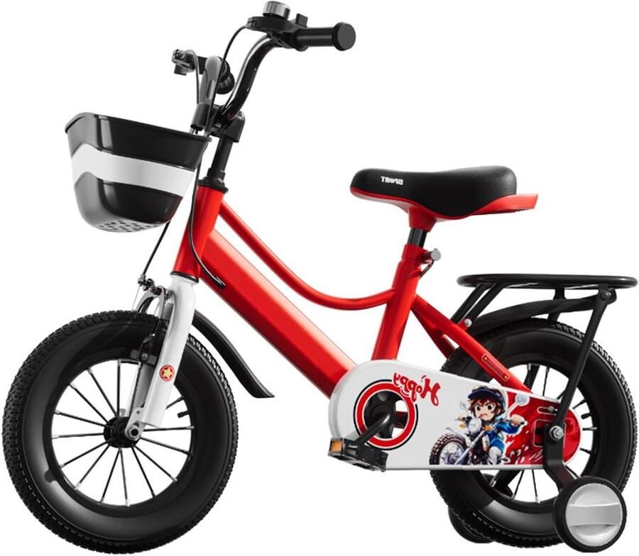 Kinderfiets Loopfiets Leren Fietsen Stevig Frame 16 Inch Rood