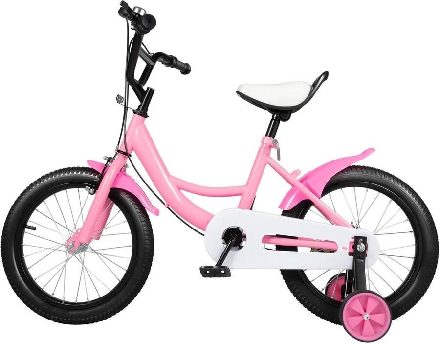 Kinderfiets Loopfiets Buiten spelen Verstelbaar zadel 16 inch Roze
