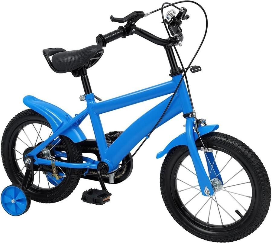 Kinderfiets Loopfiets Leren Fietsen Verstelbaar Zadel 14 inch Blauw