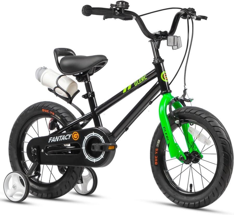 Kinderfiets Loopfiets Leren Fietsen Verstelbaar Zadel 14 inch Zwart