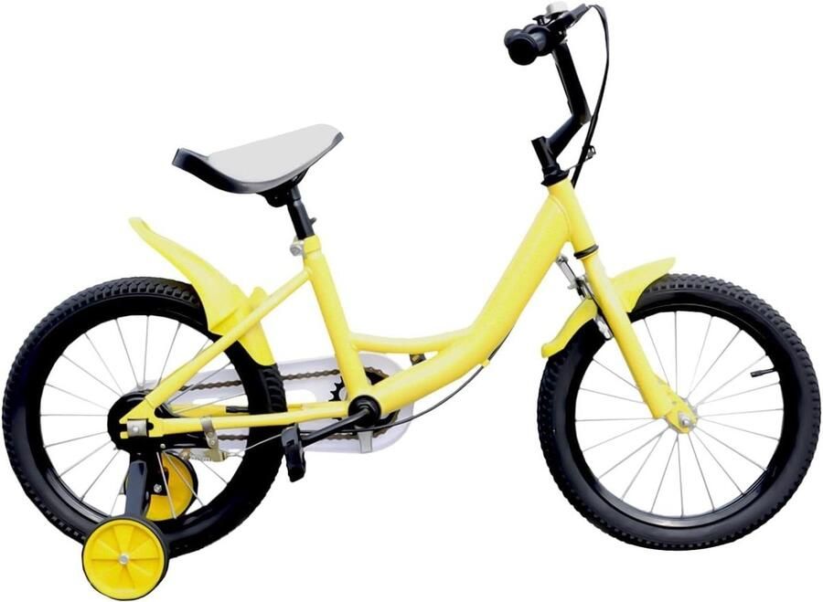 Kinderfiets Loopfiets Leren Fietsen Verstelbaar Zadel 16 inch Geel