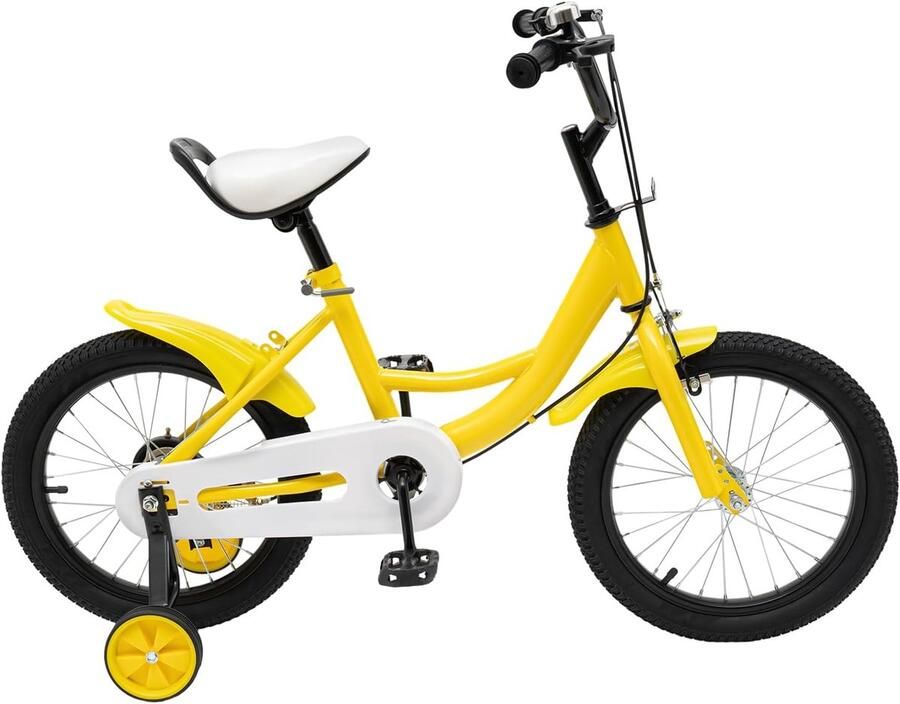 Kinderfiets Loopfiets Leren Fietsen Verstelbaar Zadel 16 Inch Geel