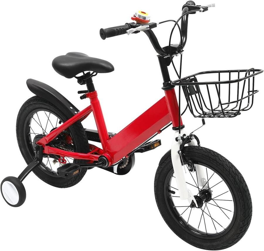 Kinderfiets Loopfiets Leren Fietsen Verstelbare Zadelhoogte 14 Inch Blauw Roze Rood