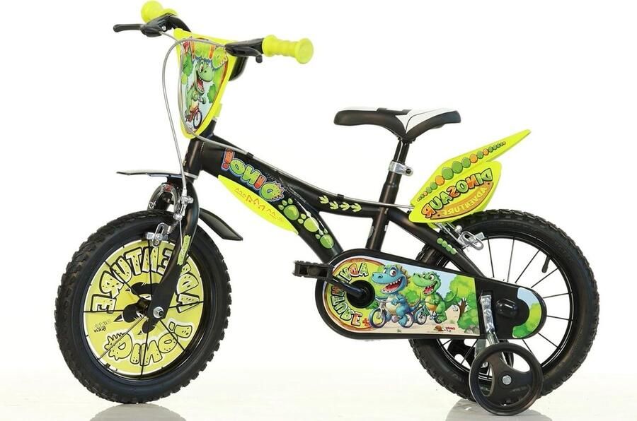Kinderfiets Loopfiets Meisjes Buiten Spelen Stalen Frame 16 Inch Zwart Groen