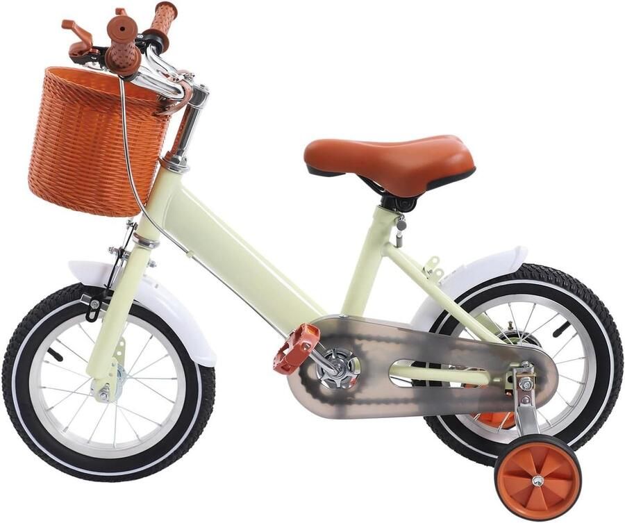 Kinderfiets Loopfiets Ontwikkeling kind 2-in-1 ontwerp 12 inch Geel