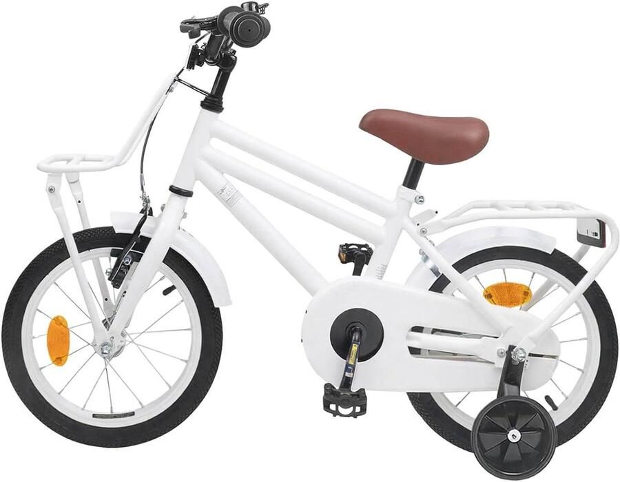Kinderfiets Loopfiets Peuter Buiten Spelen Stevig Stalen Frame 12 Inch Wit