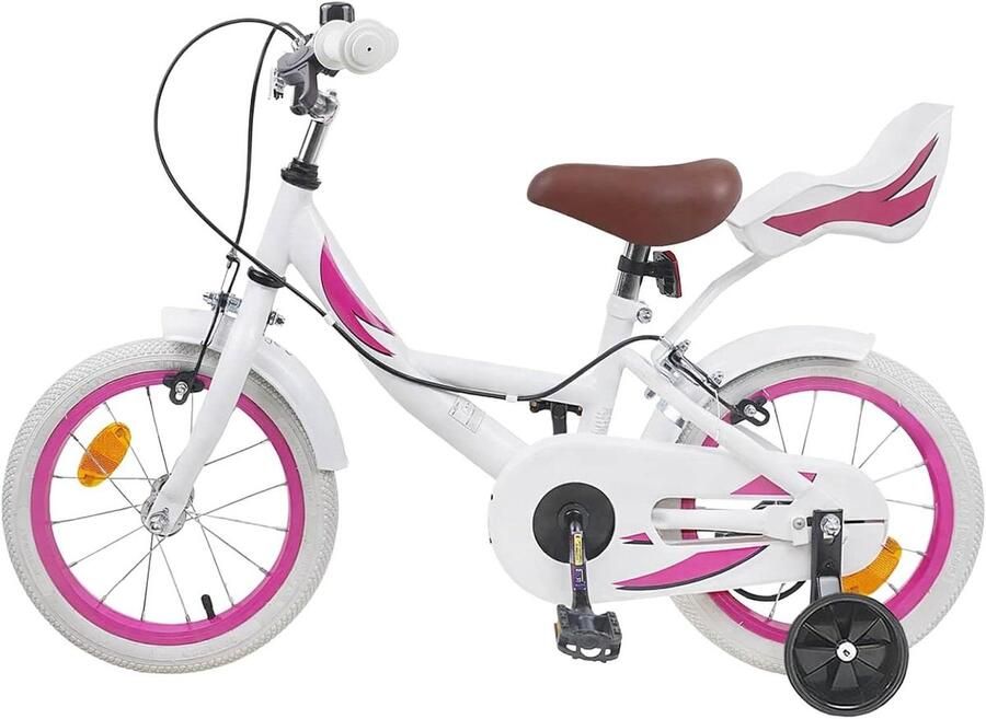 Kinderfiets Loopfiets Peuter Buiten Spelen Verstelbaar Zadel 16 inch Wit
