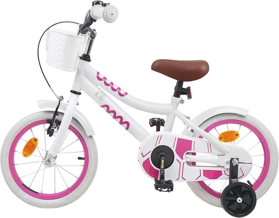 Kinderfiets Loopfiets Peuter Buiten Spelen Verstelbare Onderdelen 16 inch Wit