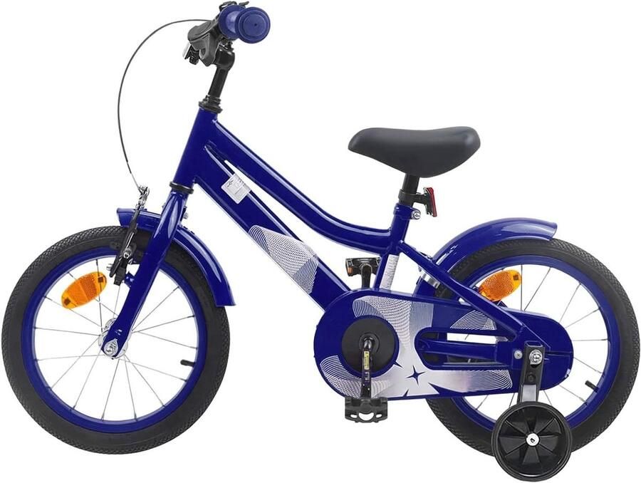 Kinderfiets Loopfiets Peuters Buiten Spelen Stevig Stalen Frame 12 Inch Donkerblauw