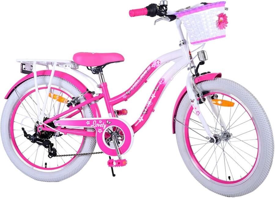 Kinderfiets Meisjes Fiets voor kinderen Buiten spelen 7 versnellingen 20 inch Roze