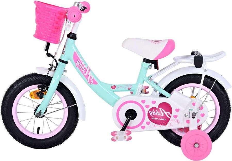 Kinderfiets Meisjes Loopfiets Leren Fietsen Hand- en Terugtraprem 12 Inch Groen