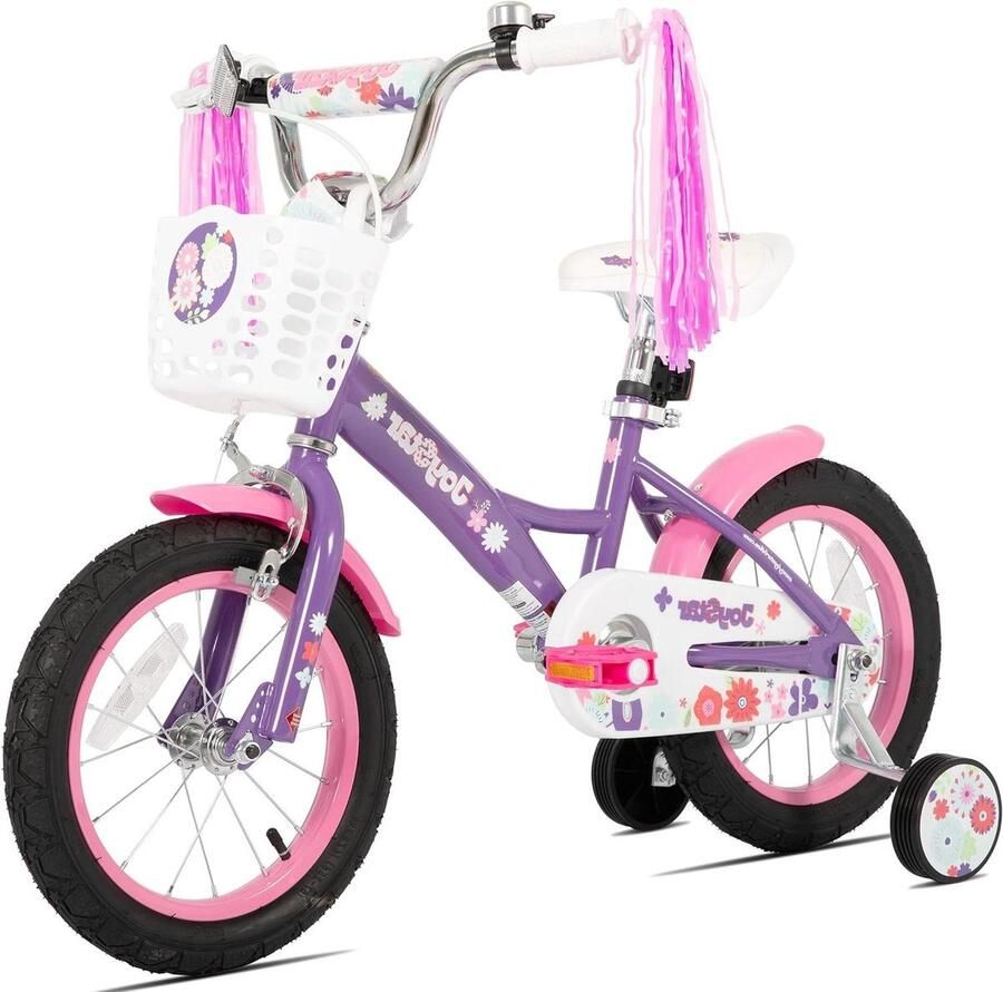 Kinderfiets Meisjes Loopfiets Peuter Leren Fietsen Met Stabilisator 12 Inch Paars