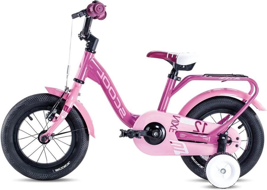 Kinderfiets Meisjesfiets Beginnersfiets Leren Fietsen Lage Instap 12 inch Roze