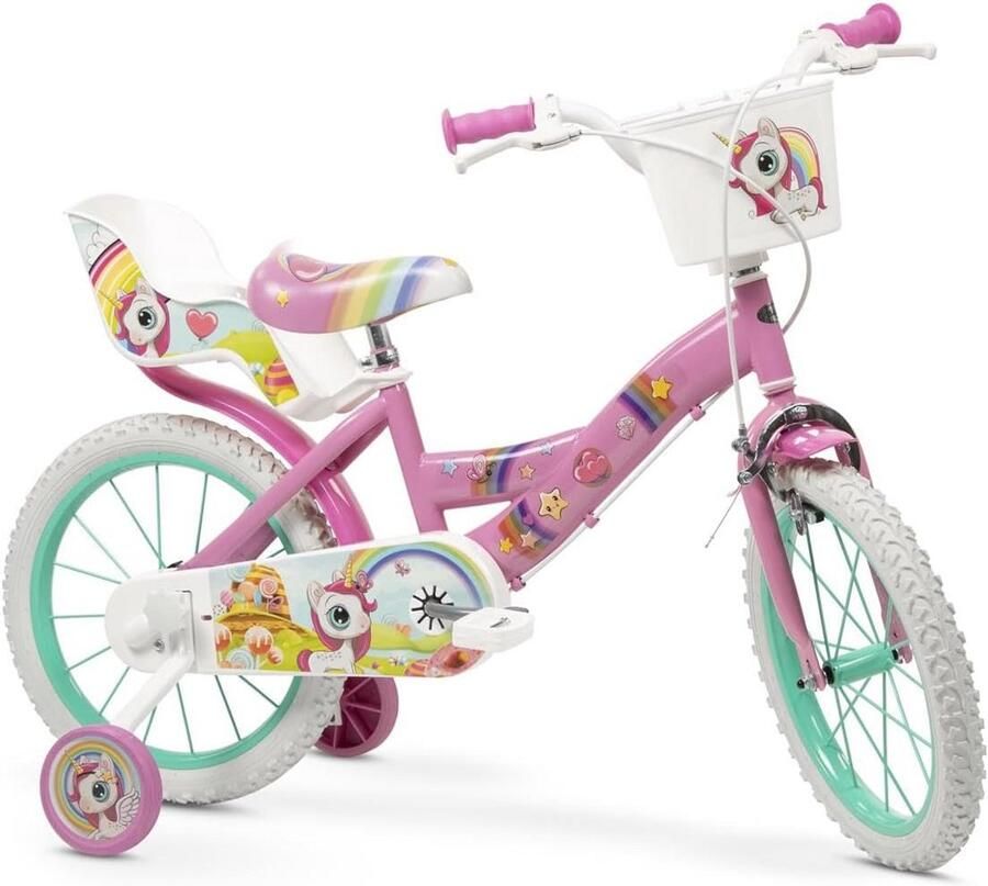 Kinderfiets Meisjesfiets Buiten spelen Lichtgewicht frame 16 inch Multicolor