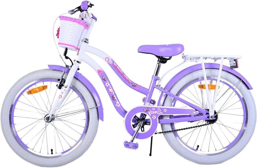 Kinderfiets Meisjesfiets Buiten spelen Stevig frame 20 inch Lila