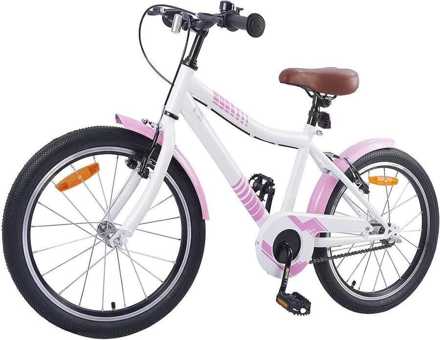 Kinderfiets Meisjesfiets Fiets Vrije Tijd Ritjes Verstelbaar Stuur Zadel 20 inch Lichtroze
