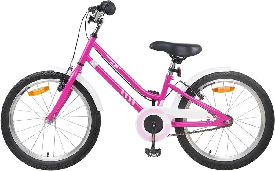 Kinderfiets Meisjesfiets Jeugdfiets Buiten Fietsen Klassiek Design 22 Inch Roze Wit