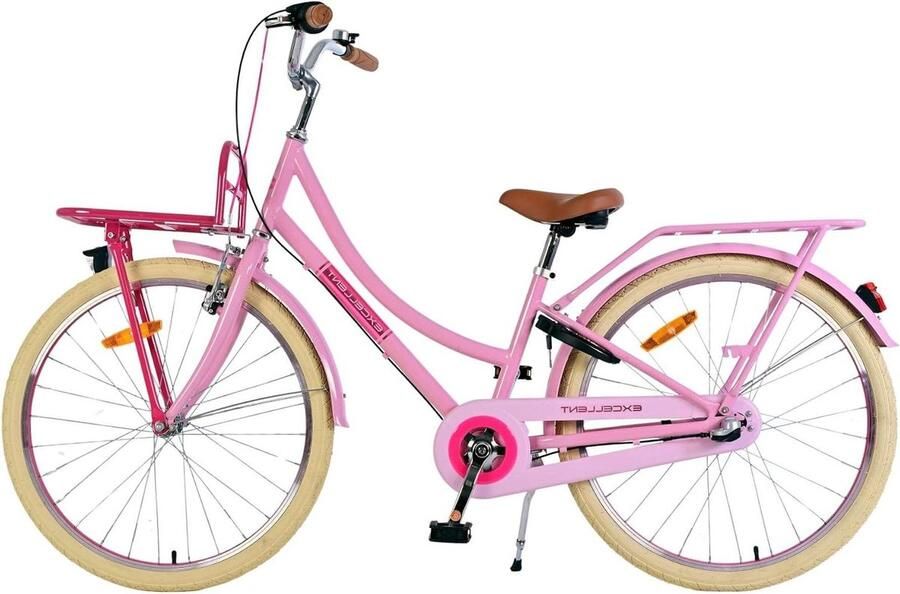 Kinderfiets Meisjesfiets Jeugdfiets Naar School 3 Versnellingen 24 inch Roze