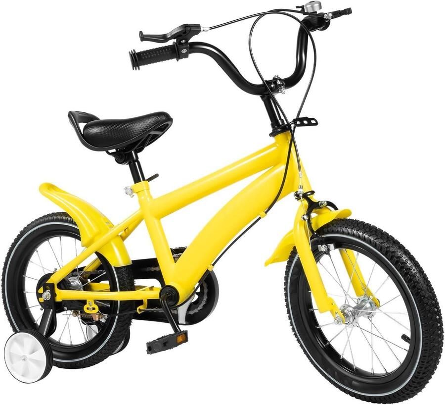 Kinderfiets sfiets sfiets Buiten Spelen Dubbele Rem 14 Inch Wit