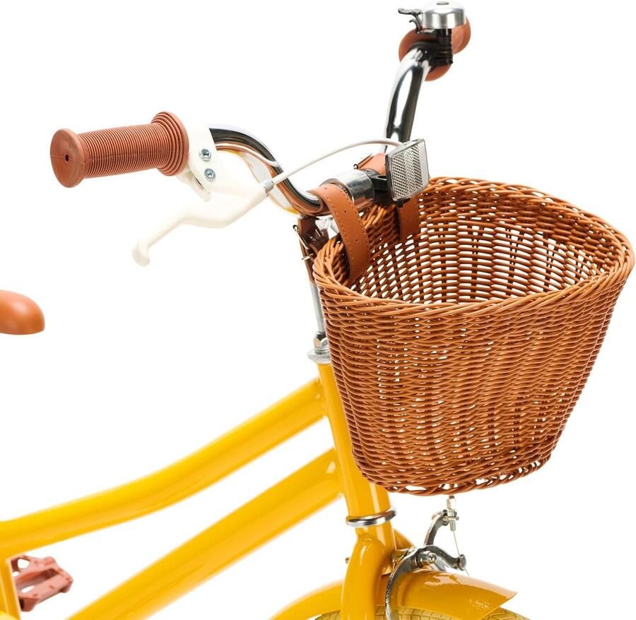 Kinderfiets sfiets sfiets Leren Fietsen Veilig Ontwerp 18 inch Geel