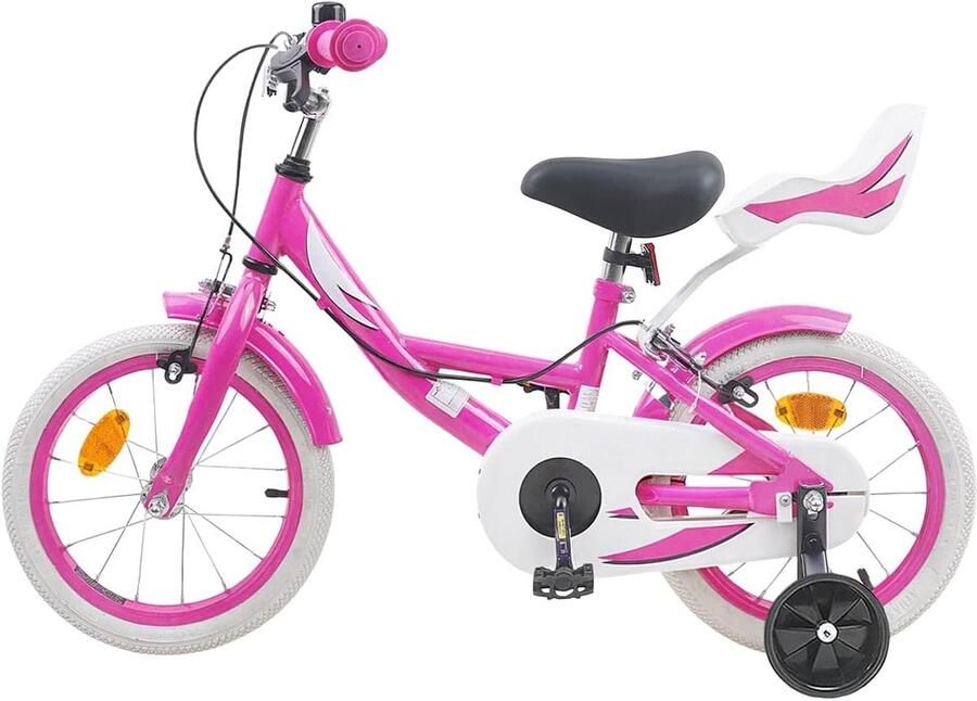 Kinderfiets Meisjesfiets Kinder Buiten Spelen Verstelbaar Zadel En Handvatten 14 Inch Roze