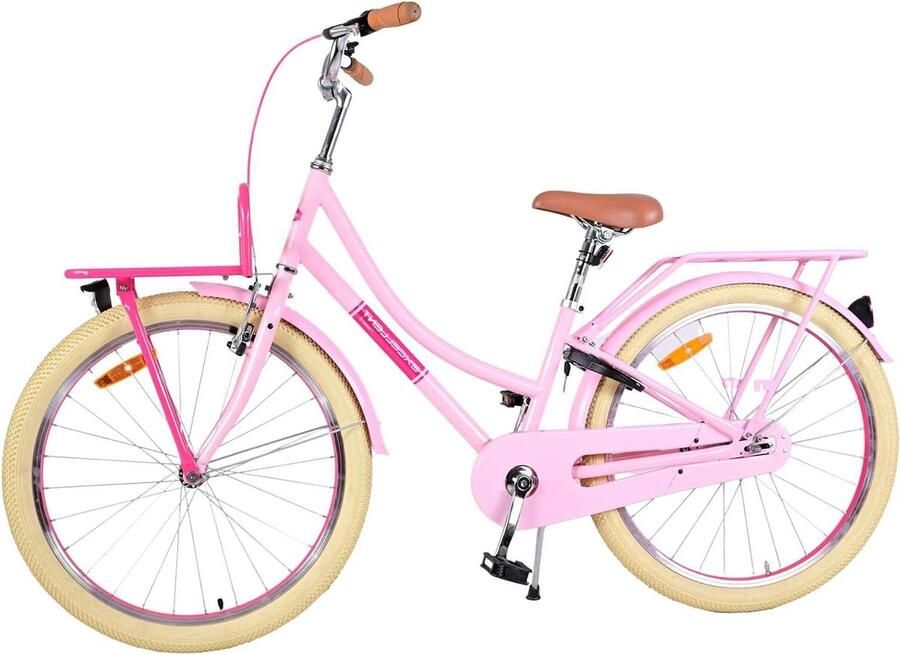 Kinderfiets Meisjesfiets Kinderfiets Veilig Fietsen Gesloten Kettingkast 24 inch Roze