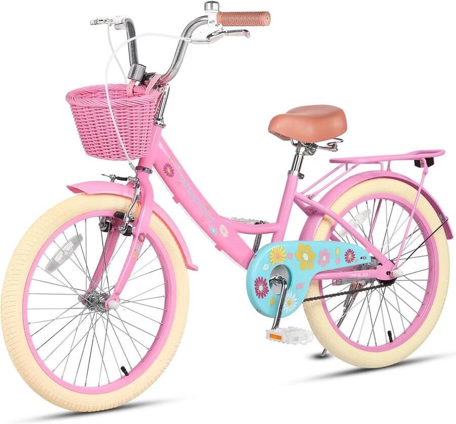 Kinderfiets Meisjesfiets Kinderloopfiets Leren Fietsen Groeit Mee Met Kind 20 Inch Wielmaat Roze
