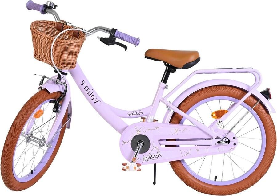Kinderfiets Meisjesfiets Kinderloopfiets Leren Fietsen Veiligheid Voorop 45 cm Paars Pastel