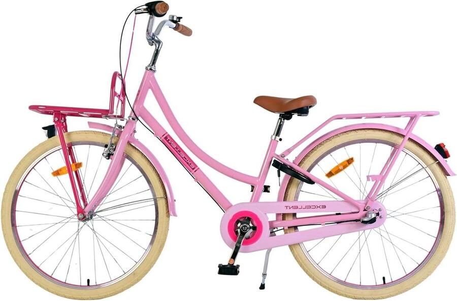 Kinderfiets Meisjesfiets Schoolfiets Naar School Veilige Remmen 24 Inch Roze