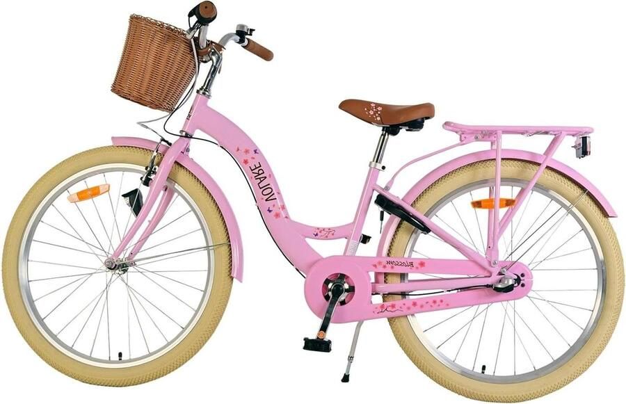 Kinderfiets Meisjesfiets Veilig Fietsen 3 Versnellingen 24 inch Roze