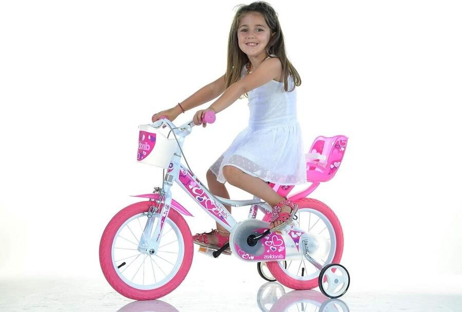 Kinderfiets Meisjesfiets Veilig Leren Fietsen TÜV-Gecertificeerd 16 Inch Roze