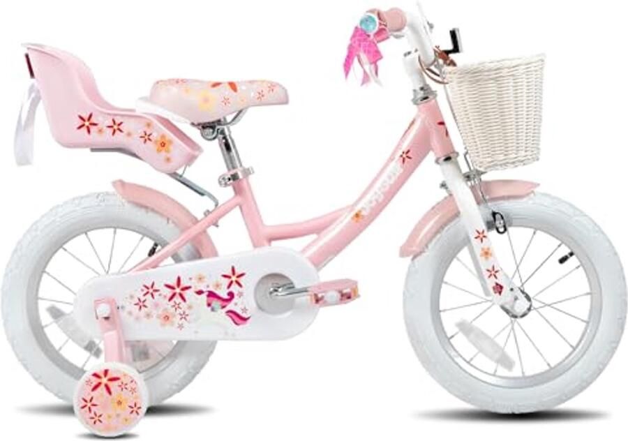 Kinderfiets met Poppenzitje 12 14 18 Inch voor Meisjes