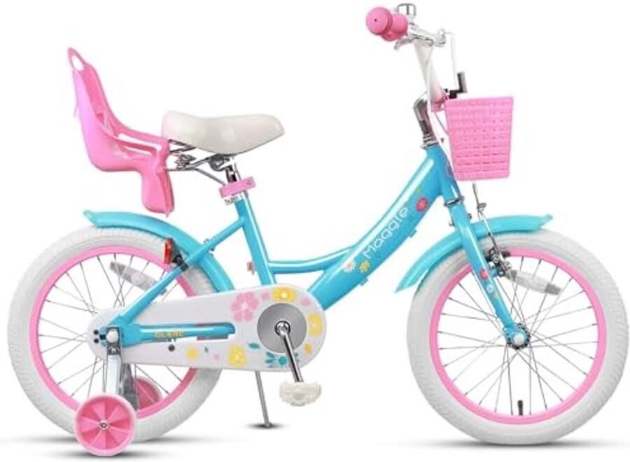 Kinderfiets met Poppenzitje en Steunwielen