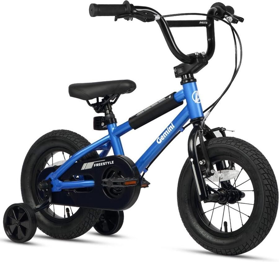 Kinderfiets met Steunwielen in Kleuren