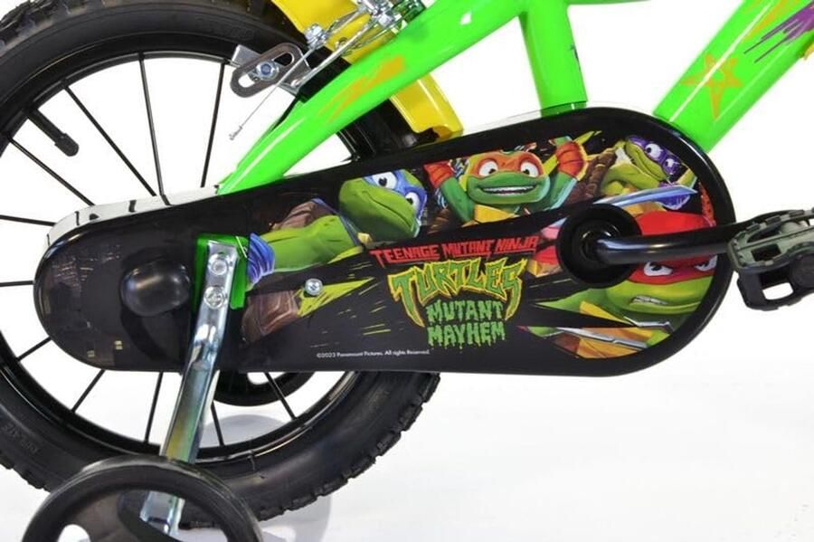 Kinderfiets met Teenage Mutant Ninja Turtles Thema 14 Inch